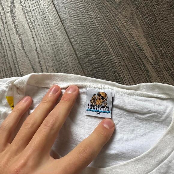 Vintage 80s Retro AOP Brazil Graphic Vacation Novelty Shirt - Picture 3 of 7